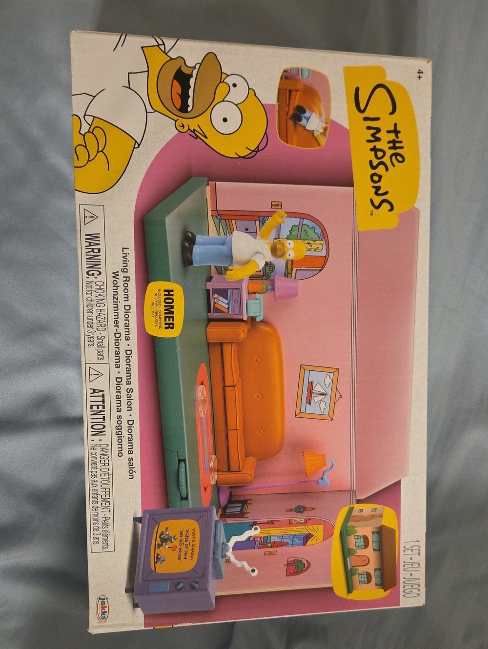 Living Room Playset - Pink & Orange Homer Doll